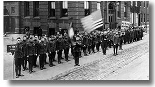 Peirce military students World War 1