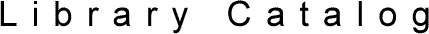 Library Catalog
