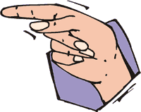 Pointing finger